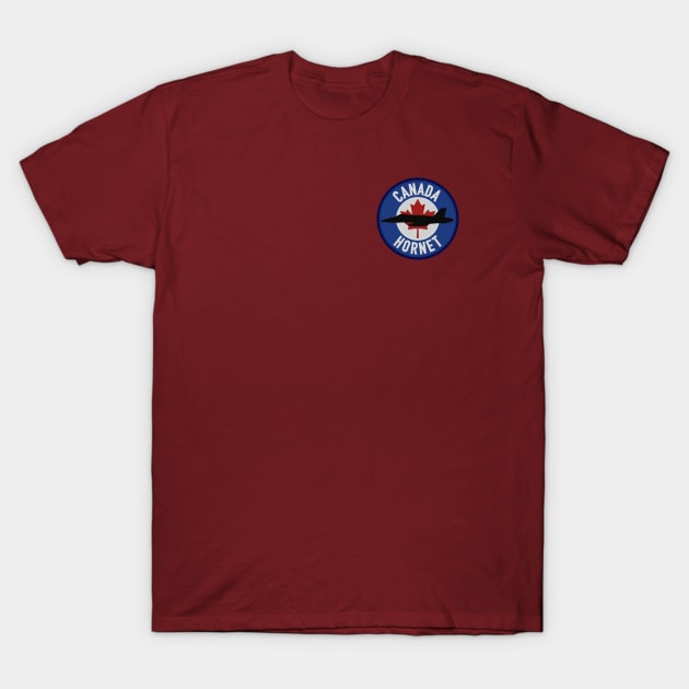 Canada F/A-18 Hornet (Small logo) T-Shirt by Tailgunnerstudios